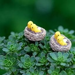 Miniature Bird Nest Fairy Garden/Landscaping/Tray Gardening/Terrariums (Set of 5 Pcs)-image-47