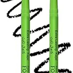 Daily Life Forever52 Amazonic Black Kajal (2pcs) 24Hr Long Stay | One Stroke Smooth Glide | Waterproof, Smudgeproof & Fadeproof | Intense Matte Finish - Safe for Eyes-30