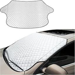 BELOMI Car Windshield Snow Cover, Auto Windscreen Covers for Frost and Ice, Four-Layered Protection for Snow Ice Frost UV, Windproof Sunshade Cover, Universal for Most Cars SUV Truck Vans (39.4*57.9")-18