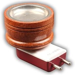 AL- FALAH Round Shape Wooden Kapoor Dani - Electric Camphor Burner for Camphor Tablets, Bakhoor, Aroma Oil Diffuser & Incense Burner for Home, Office, Meditation-20