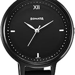 Polyurethane Black Dial Analog Watch for Women-87049PP10W-image-71