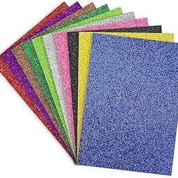 MANU INKDROP A4 Glitter Foam Sheet Sparkles 2 mm Thick 10 Different Color, for Art & Craft-picture-28