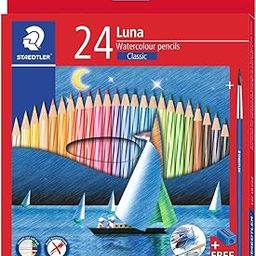 Staedtler Luna Watercolor Pencils, Aqua, 24 Pieces-image-13