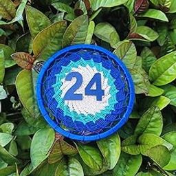Lucky Handmade Numerology Number 24 Dreamcatcher Wall Hanging 7 inch / 15 cm (Diameter) (7 inch)-image-48