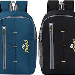 25L Laptop Combo(Pack of 2) Backpack Lightweight bag with one compartment For Collage,Tution,Office&Picnic,GREEN, BLACK-image-36