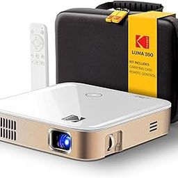 Kodak Luma 350 Smart Portable Projector – Rechargeable Wi-Fi Video Projector with Android OS, Screen Mirroring, Remote Control & Luma App, Includes Carrying Case-4