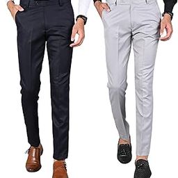 Formal Pants for Men - Beige Combo-picture-37