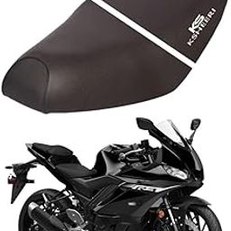 KSHEERI YZF R3 Bike Seat Cover Protect from Rust and Dust, PU Leather Waterproof Durable Seat Cover Front & Rear (Black)-image-88