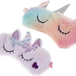 Bnf® 2/pack Rainbow Unicorn Plush Sleep Masks Eye Shade Cover Travel Blindfold | Sleep Masks | Sleeping Aids | Health Care-image-7