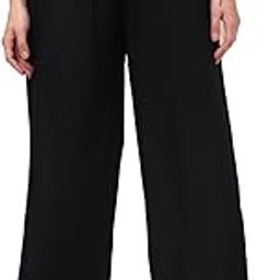 Women's Regular Fit High Rise Rayon Solid Embroidered Ankle Length Regular Palazzo-image-3