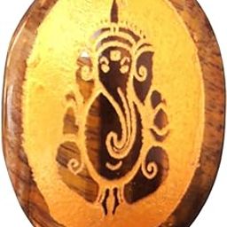 Maitri Export Tiger Eye Ganesa, Natural Tiger Eye Ganesa In Oval Shape, (Tiger Eye Ganesa)-image-18