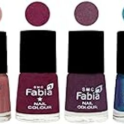 SMC Fabia Platinum Collection 6 ml each Set of 6 High Shine Long Lasting Nail Polish Colors,03973-image-63
