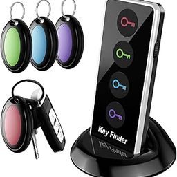 Lost Remote Finder With LED Light - 131ft Range Key Locator With 4 Retriever Tags - Making Noise Device for Keys and Remote Controls-18