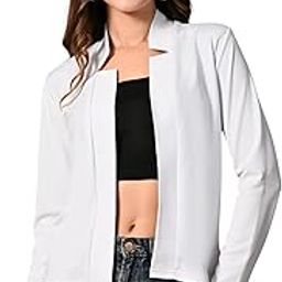 Casual Solid Front Open Shrug for Women Hip-Length Women Shrug (463)-picture-0