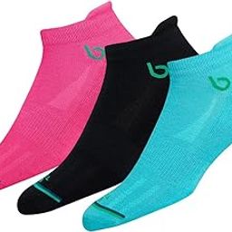 Eco Touch Women's Bamboo Ankle Sports Socks for Running & Gym, Pack of 3, Multicolor, Free Size-image-97