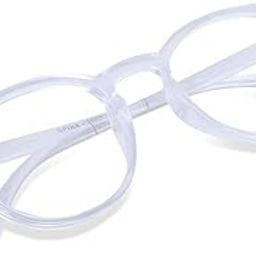 ARZONAI Trending Fashion Stylish Spectacle Unisex Frames Transparent Glasses for Men & Women (Pink-Transparent)-image-105