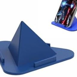 SIGMA PRO Phone Stand Holder for Mobile Devices, Blue, Triangle Desktop Mount, Vertical and Horizontal Support-16