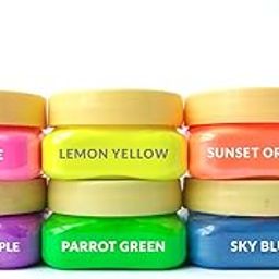 Aroma Krafts Fluorescent Soap Making Mica Colours for Melt and Pour Soaps (15 grams each) - Set of 6-picture-31