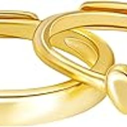 925 Silver Golden Rise In Love Couple Rings, Adjustable | Promise Rings for Men and Women | With Certificate of Authenticity and 925 Stamp | 6 Month Warranty*-image-41