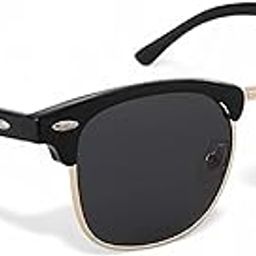 Club Master Polarized Sunglasses for Men and Women Semi-Rimless Frame Driving Sun glasses 100% UV Blocking-image-66