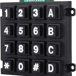 MCU Board Array Switch Tactile Keypad, Convenient Big Keypad for MCU Small Size Durable with Four Mounting Holes for Industry-11