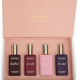 Haven fragrances Long Lasting perfume gift set for Woman | 4x20 ML | floral-fruity, oud, vanilla, and citrus | Long lasting luxury fragrance-image-58