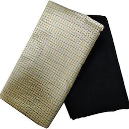 Men's Combo Poly Blend Checks Shirt and Trouser Unstitched Fabric Set -Gift Pack (Multicolour_Free Size) 1009-picture-25