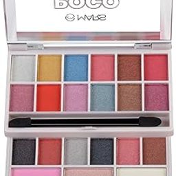MARS Poco Face Makeup and eyeshadow Palette with Slider Case | Free Applicator | Long Wearing | Highly Pigmented and Easy to Blend | 21 Shades (20g) (01-Multicolor)-62