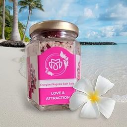 Premium Love & Attraction Bath Salt ~ Hexa Glass Jar Gift Edition | Energized Magickal Salt | Premium Lable | Attract Love | Romance Enhancement | Strengthen Relationship | Self Love | Family Harmony | Wiccan & Witchcraft Rituals | Attraction | Charishmatic Personality | Individual Spiritual Gift Box (Qty: 1 - 200g)-11
