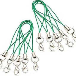 ONCRO® Multi Pack Phone Strap hanging Charm lobster clasp for cell phone Cover pendant keyring Pendrive Badge Holders Charm DIY Jewellery straps thread Ring with smart Hook (Green)-71