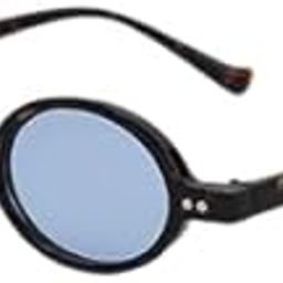 lulu & sky Women's Round Sunglasses | Blue Tinted Lenses | Full-Rim Animal Print Frame | Stylish Retro Look-picture-30