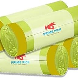 PRIME PICK 5 Rolls Drawstring Garbage Bags, Extra Strong Small Trash Bags, Scented Wastebasket Liners Colorful Bin Bags for Kitchen, Bathroom, Office, Living Room & Camping, Pack of 1 (Lemon)-image-17