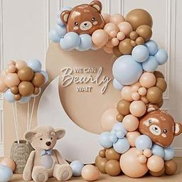 WP WANNA PARTY 100 Pcs Brown Beige Balloons Garland Arch Kit.-picture-22