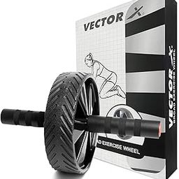 Vector X Broad Exercise Wheel for core workout | Fitness & Exercise | Full Body Exercise equipment | ab roller | Black-picture-21