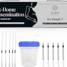 Nory At Home Self Insemination IVI Kit for Women,Get Pregnant Yourself,Pack of 5 Catheters,5 Syringes,1 Collection Cup,Couples Conceiving to get Pregnant,Baby Conceive Kit for Home (Pack of 1)-30
