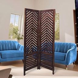 Rose Wood Wooden Partition for Living Room | Wood Screen Separators | Partition Wall Divider for Living Room | Room Partitions and Dividers | Wooden Partition for Pooja Room (Brown) (2)-image-68