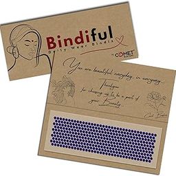 Bindiful Colorful Round Dailywear Bindis(BFMOQ) (Navy Blue, 3mm)-image-29