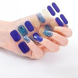 Brille Bee Gel Nail Strips, 16 Pieces, Semi-Cured Nail Stickers, UV Light Required (Lavender)-image-99
