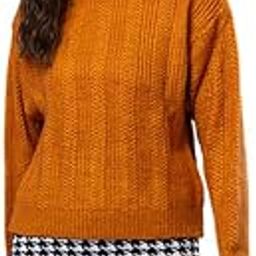 Women’s Pure Wool Pullover Sweater | Full Sleeve Round Neck Winter Knitwear | Soft Warm Regular Fit Woolen Sweater for Girls & Ladies-image-90