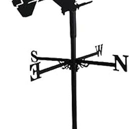 LOOM TREE® Black Weathervane Weather Vane Wind Direction Indicator Farm Barn Scene | Yard, Garden & Outdoor Living | Garden Decor | Weathervanes-image-66