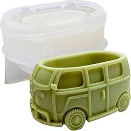 FirstTry Resin Mold I 3D Bus Shape Silicone Epoxy Candlestick Mould I Succulent Concrete Molds for DIY Handmade Art Crafts Candles Jewelry Storage Box Ring Trinket Container Flower Pot Holder-15