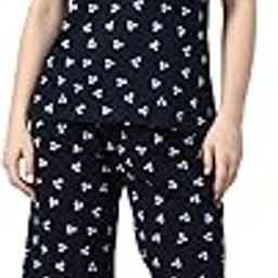 Cotton Allover Printed Night Suit Tshirt and Capri Set for Women (Pack of 1)-image-36
