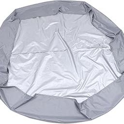 Round Pool Cover for Above Ground Pools, 6 ft Round Solar Pool Cover Protector for Inflatable Pool and in- ground Pools for and Reduce Water Evaporation (Grey, 190X30CM)-picture-6