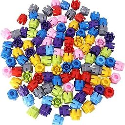 ME Hexa Blocks MEGA Set, 250 Pieces Small Size Building Blocks with FIT Together at Any Angle. Building Blocks with Wheel for Kids-image-41