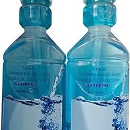 Intafresh Chlorhexidine Gluconate, Sodium Fluoride & Zinc Chloride Mouthwash, 150 ml, Pack of 2-picture-0