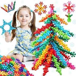 FERIO 200 Pcs Star Shaped, Star Block for Kids Interlocking Blocks Colorful Star Building Blocks Educational STEM Toys (Multicolor, 200Pcs) for 3+ Year-24