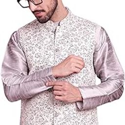 Men's Woven design Waistcoat-image-23