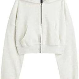 Zipper Full Sleeve Crop Hooded Jacket for Women-image-54