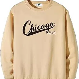 sxv style SXV 'Chicago USA’ Printed Cool Aesthetic Drop Shoulder Oversized Sweatshirt-picture-16