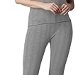 Women’s Cotton Quilted Winter Lightweight Thermal Underwear, Long Johns Bottom and Spaghetti Set with Fleece Lined Soft Warmer-image-65